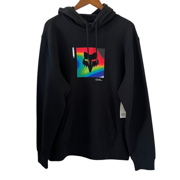 FOX Racing NEW Scans Pullover Hoodie In Black Size L - Picture 1 of 15